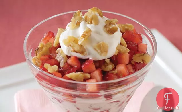 Gelato alla fragola al cioccolato