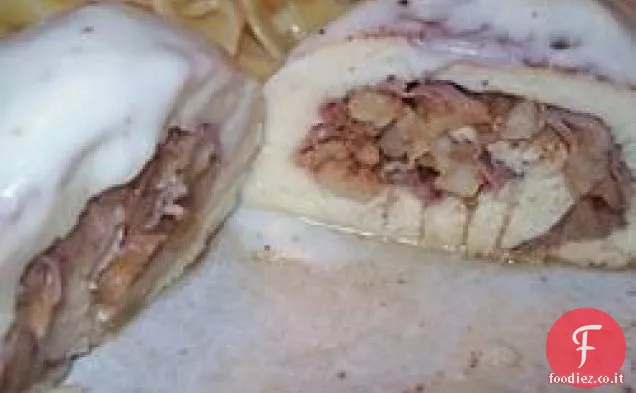 Petto di Pollo ripieno di mele e Prosciutto