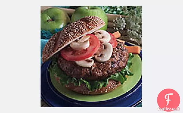 Hamburger di tacchino ai funghi