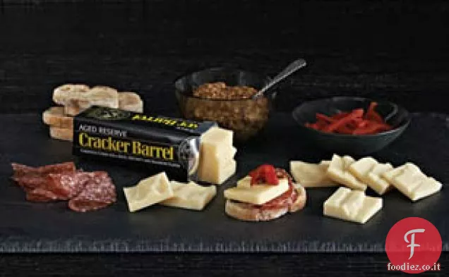 CRACKER BARREL invecchiato riserva Cheddar vassoio di accoppiamento