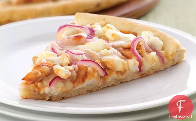 Feta-Pizza di pollo alla griglia