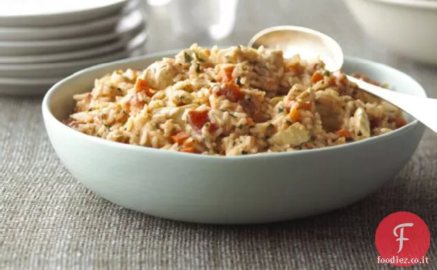 Risotto al pomodoro e Pollo