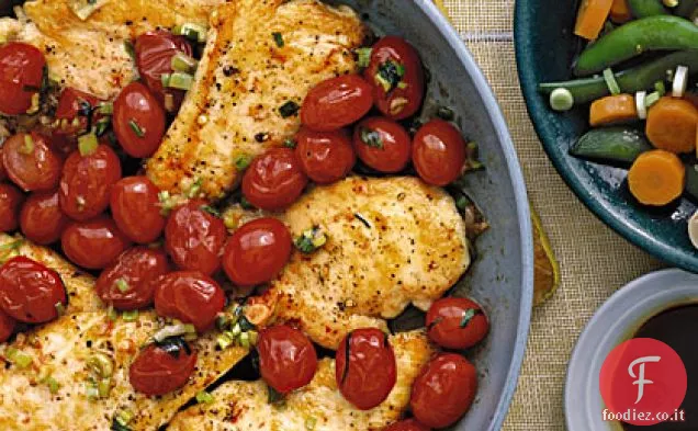 Cotolette di pollo con pomodoro Sauté