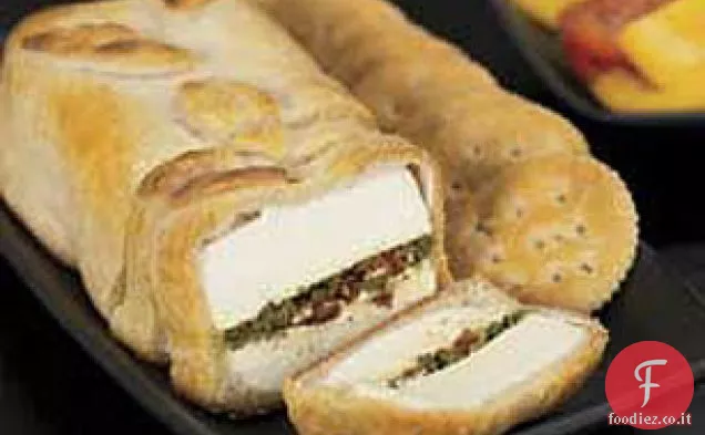 Antipasto di pesto e formaggio al forno