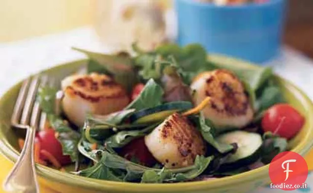 Insalata di capesante scottata
