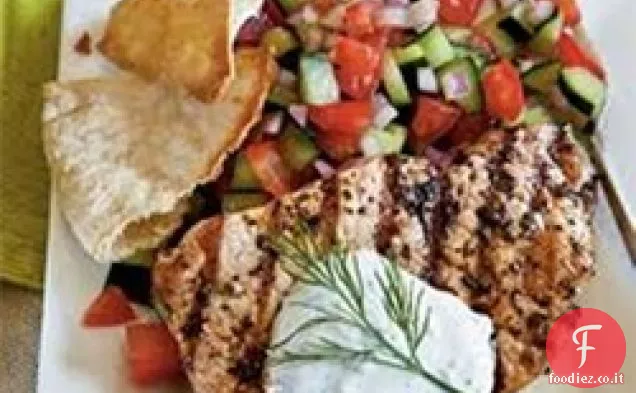 Pesce gatto alla griglia greco di Big Ray