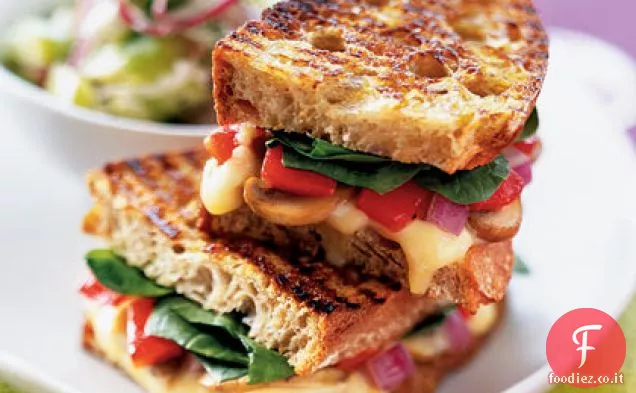 Panini con Funghi Saltati e Gruyère