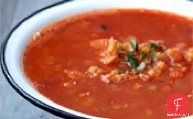 Cena stasera: Lenticchie rosse e zuppa di pomodoro