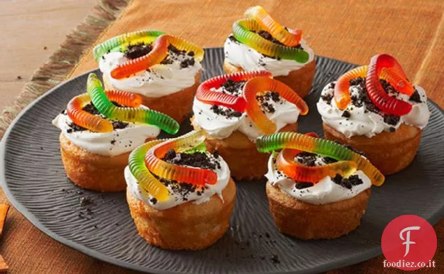 Torte di sporco e verme