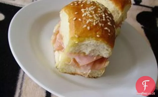Mini prosciutto di Jen e panini al formaggio