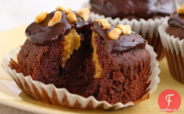 Cupcakes al cioccolato e burro di arachidi