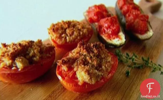 Melanzane e pomodori arrostiti