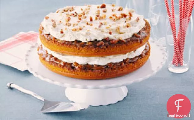 Torta a strati di zucca-pralina