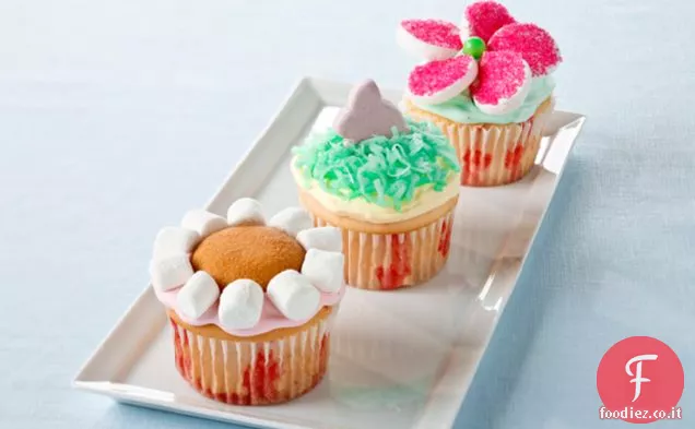 Cupcakes da giardino fiorito