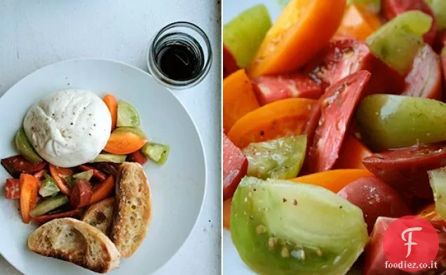 Insalata di pomodori e burrata