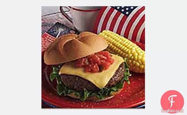 Cheeseburger di taco alla griglia - Americana Ricetta