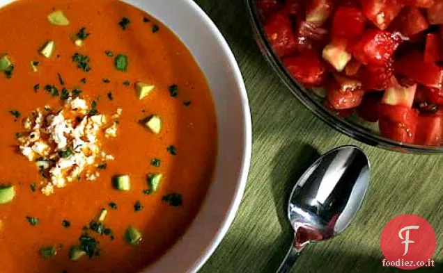Zuppa di pomodoro fresco