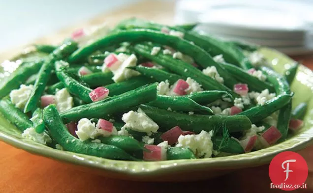 Insalata di fagioli verdi e feta