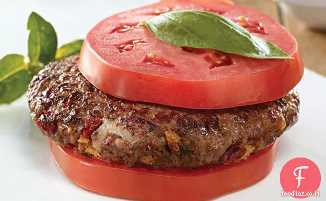 Hamburger di pomodoro e basilico