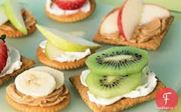 Panini cracker a faccia aperta