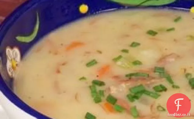 Più sano Delizioso prosciutto e zuppa di patate