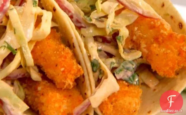 Tacos di pesce con Slaw fumoso