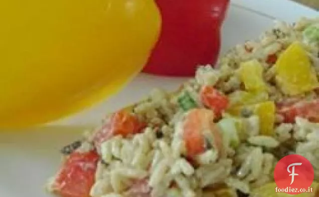 Insalata di riso selvatico e pepe