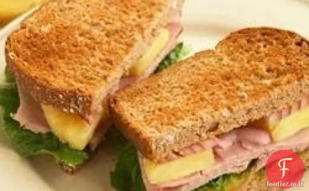 Panini al prosciutto hawaiano