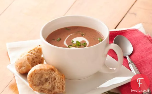 Veloce e fantastico zuppa di fagioli neri