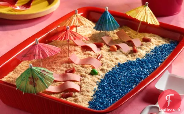 Dolce da spiaggia alla gelatina