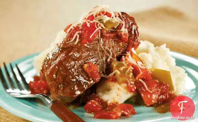 Slow-Cooker Saucy bistecca svizzera