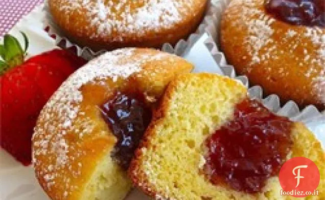 Cupcakes alla ciambella di gelatina