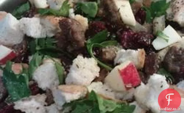 Mirtillo, salsiccia e ripieno di mele