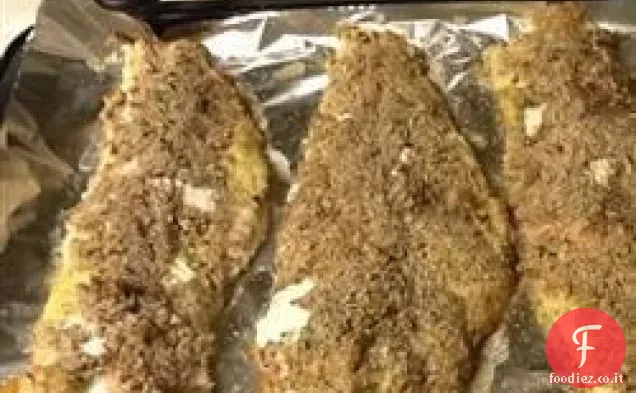Trota in crosta di noci pecan