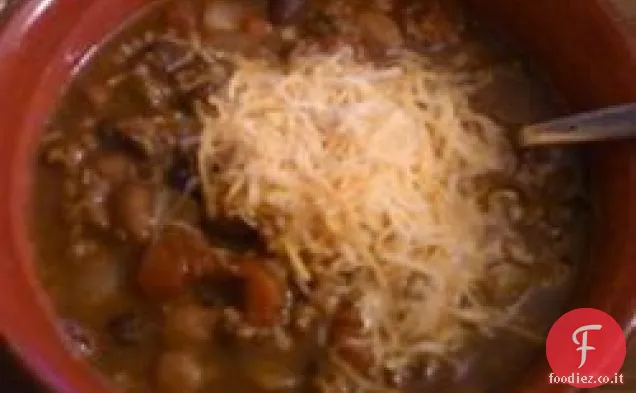 Tre fagioli lento bruciare Chili