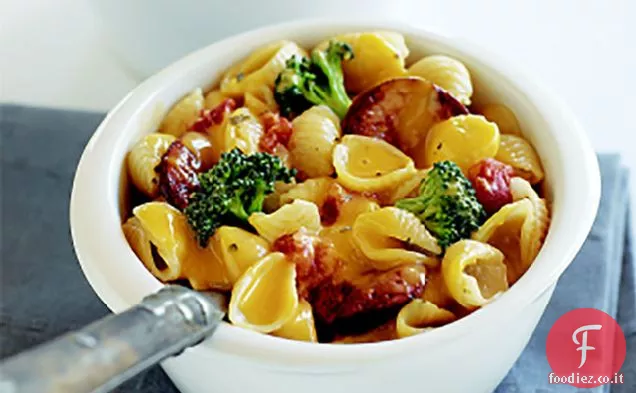 Gusci di salsiccia e formaggio italiani