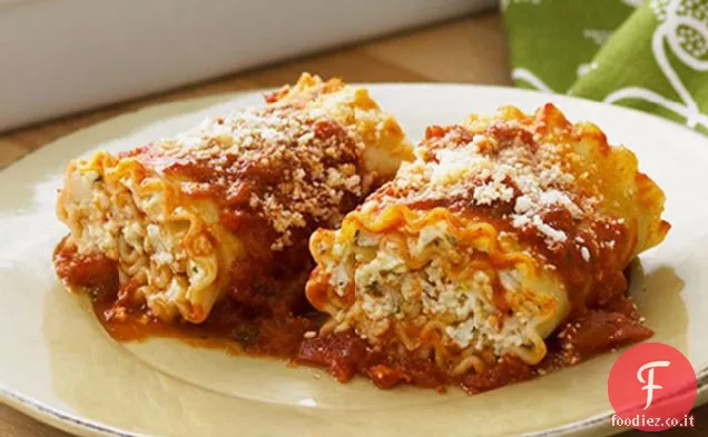 Gli amanti del formaggio Pasta Roll Up