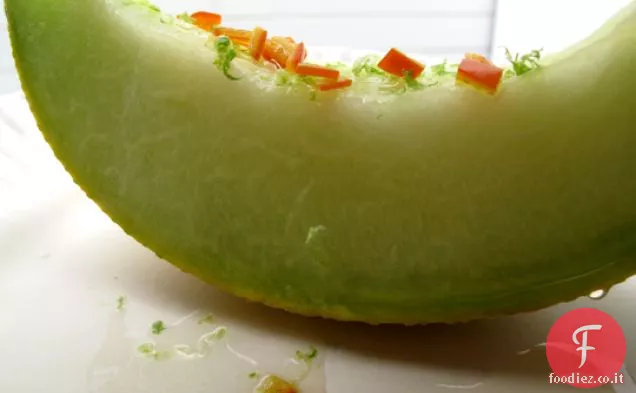 Melone con sciroppo di lime-Cile