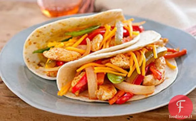 Fajita di pollo durante la settimana