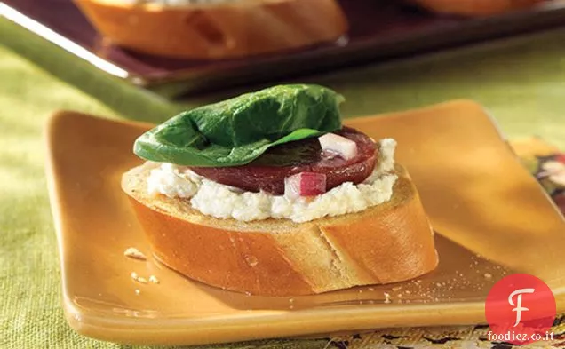 Feta tostato e morsi di barbabietola