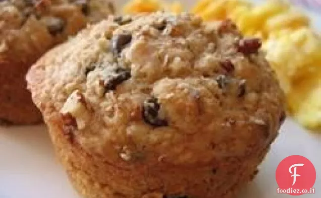 Muffin al cioccolato con fiocchi d'avena