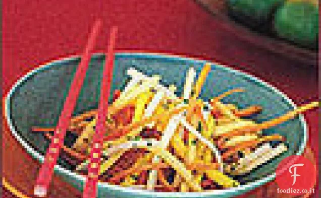 Cantalupo, mango e pera asiatica Slaw