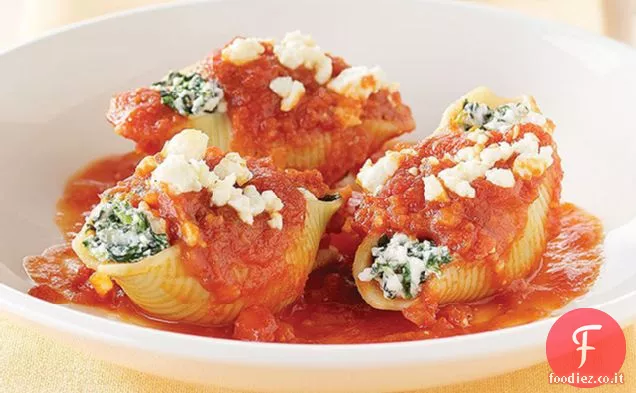 Gusci salati ripieni di feta