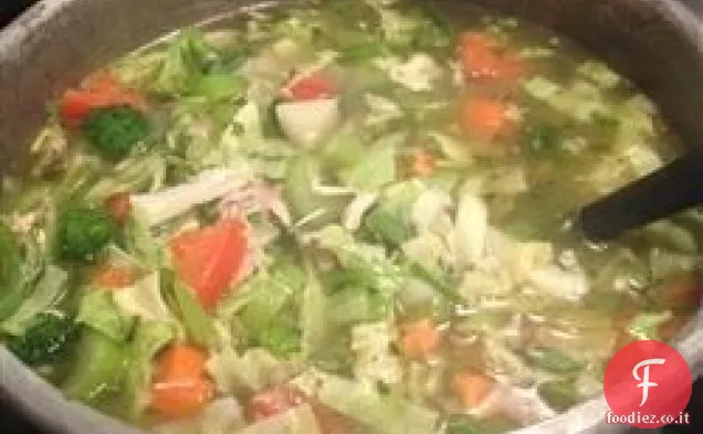 Zuppa di pollo del giardino del nonno