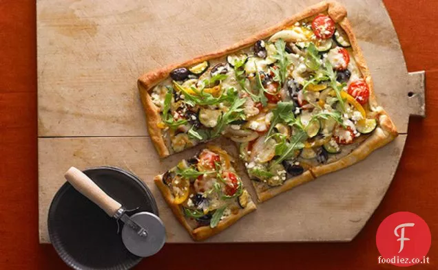 Pizza vegetariana rustica