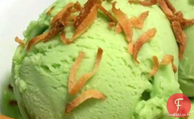 Gelato al cocco e avocado