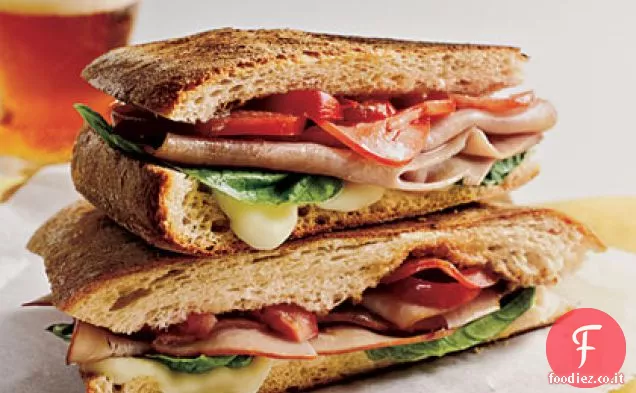 Panini con Mozzarella, Prosciutto e Basilico