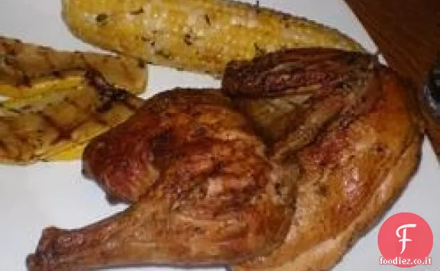 Piccante pollo alla brace