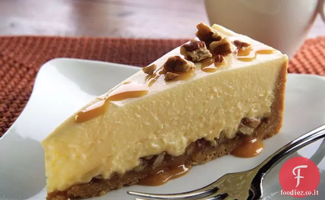 Facile Caramello Pecan Cheesecake