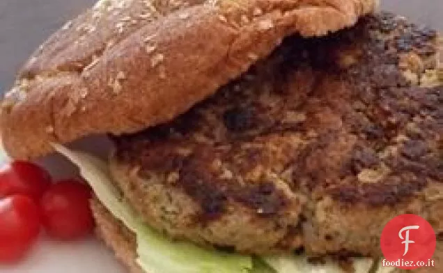 Più sano in realtà deliziosi hamburger di tacchino